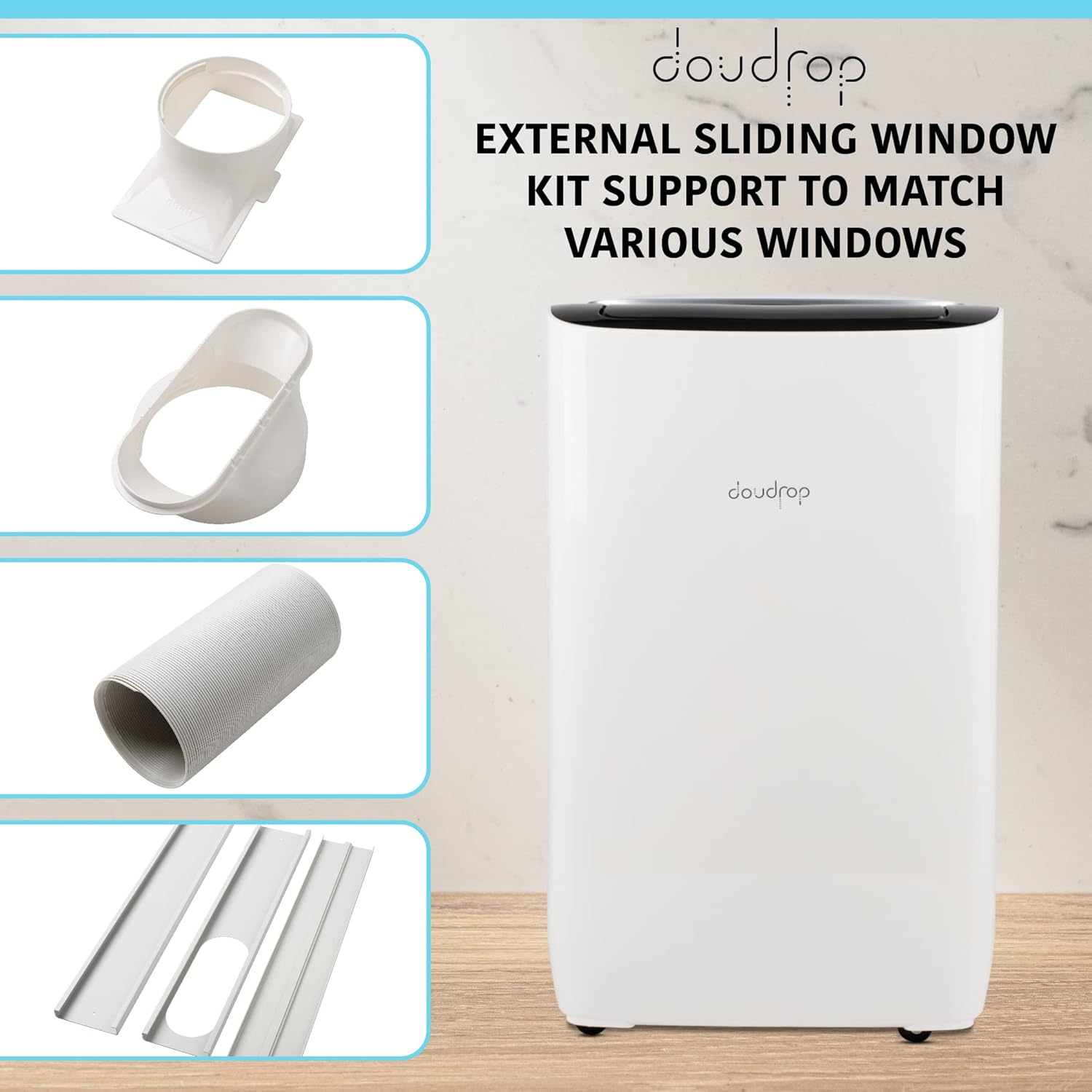 12000 BTU Portable Air Conditioner with Activated Carbon Filter and Remote Control C900001