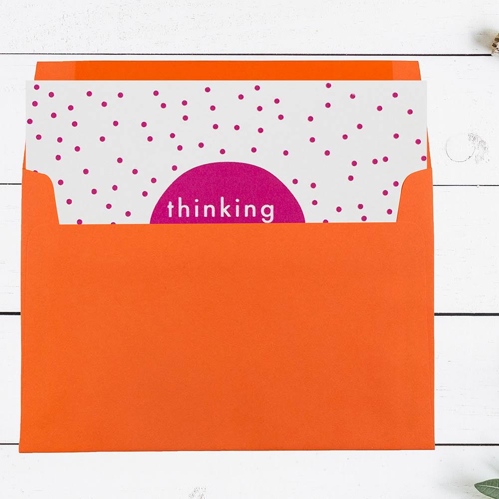 A7 Invitation Envelopes, 5.25 x 7.25, Brite Hue Orange Recycled, 1000/Carton U41213