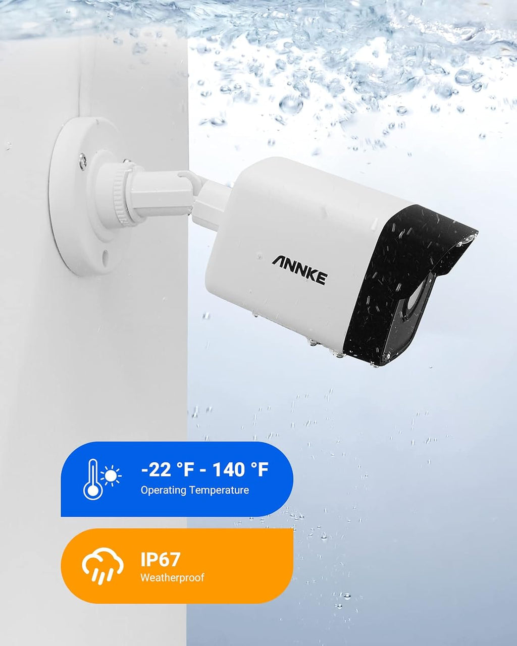 5MP PoE Outdoor Bullet Security Camera with 2.8mm Lens L624513