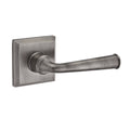 Matte Antique Nickel Federal Privacy Leverset with Traditional Square Rose M5802