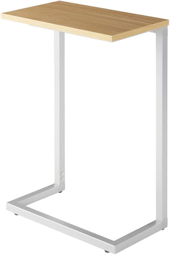 Side End Table 26.5 Inch Height C Shape Snack Table Pack of 2 J968