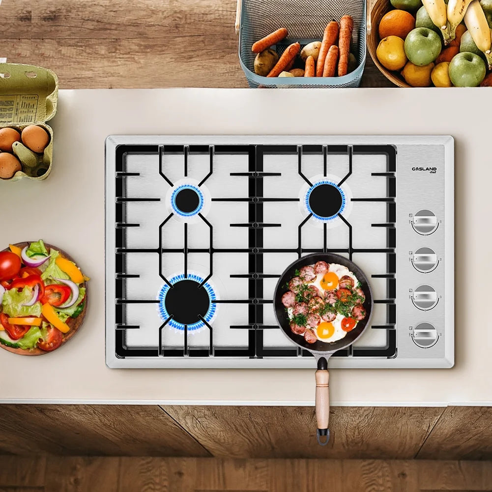 Stainless Steel 4-Burner Gas Cooktop J197047