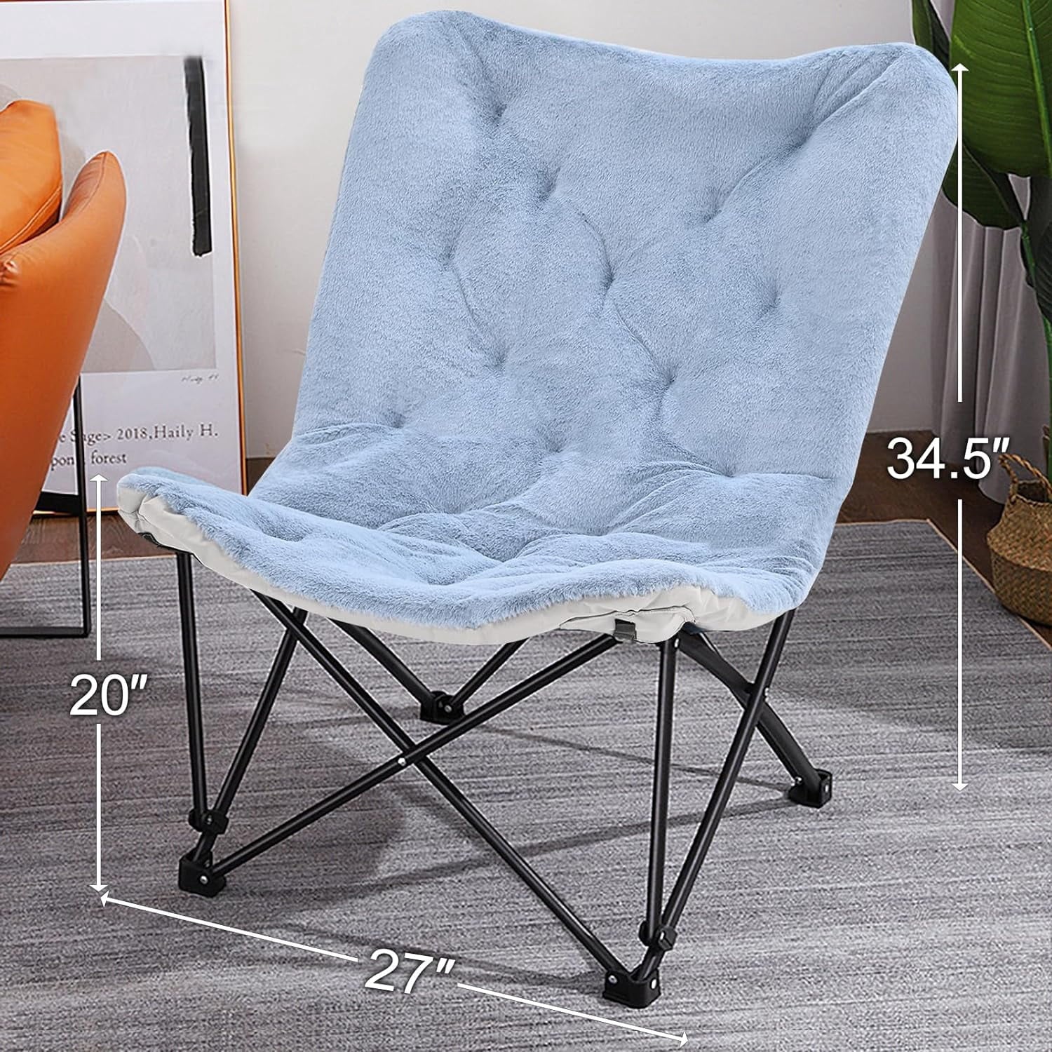 Oversize XL Folding Butterfly Chair with Carry Bag N58789