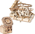 3D Wooden Marble Run Kit & Treasure Box A203702