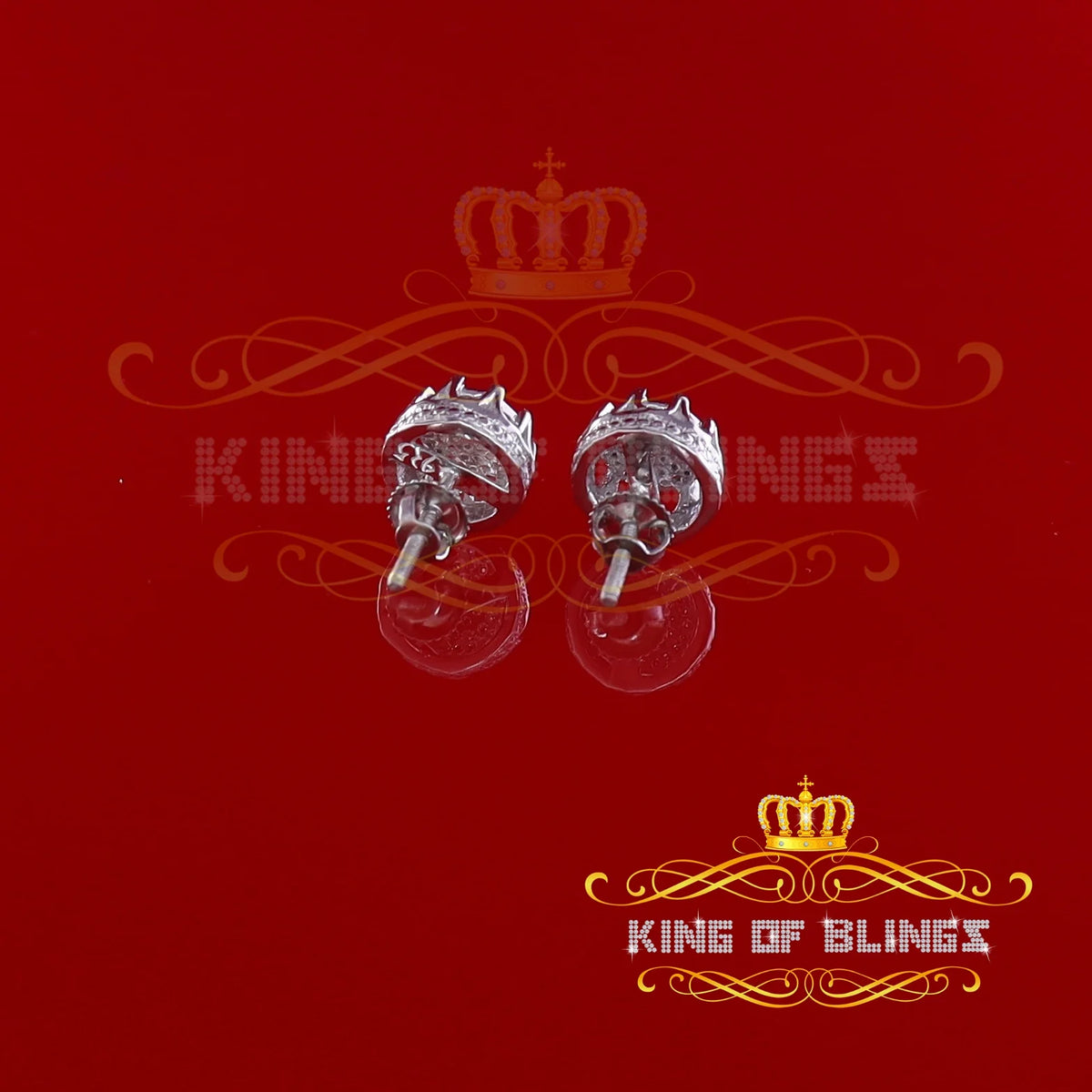 925 Sterling Silver Diamond Stud Earrings A2498