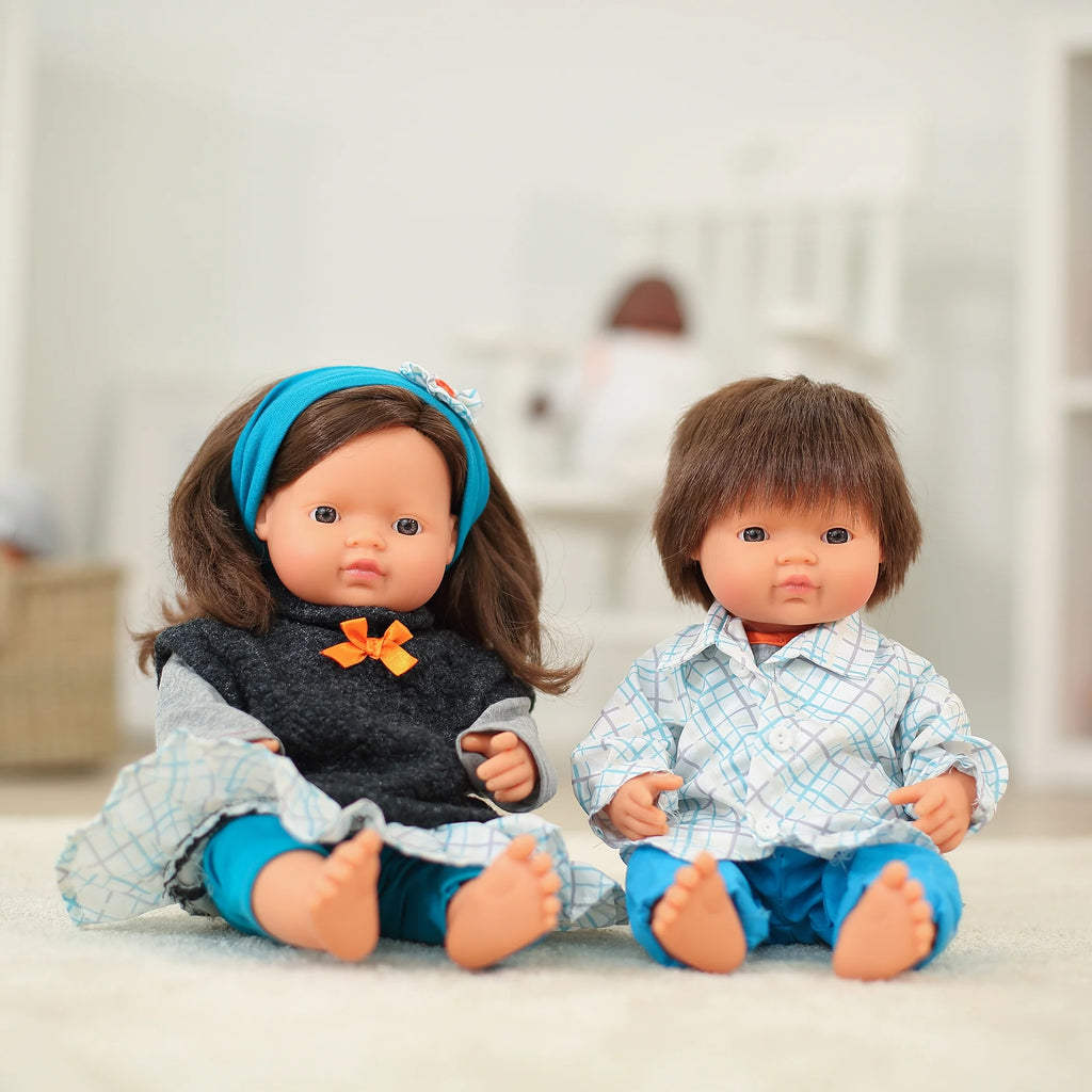 Caucasian Brunette Girl Baby Doll U6492