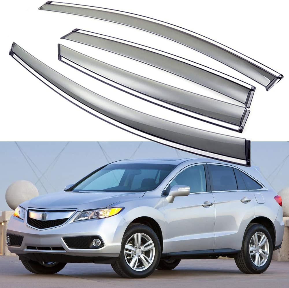 Car Window Visor Vent Shade Deflector Sun Rain Guards R278