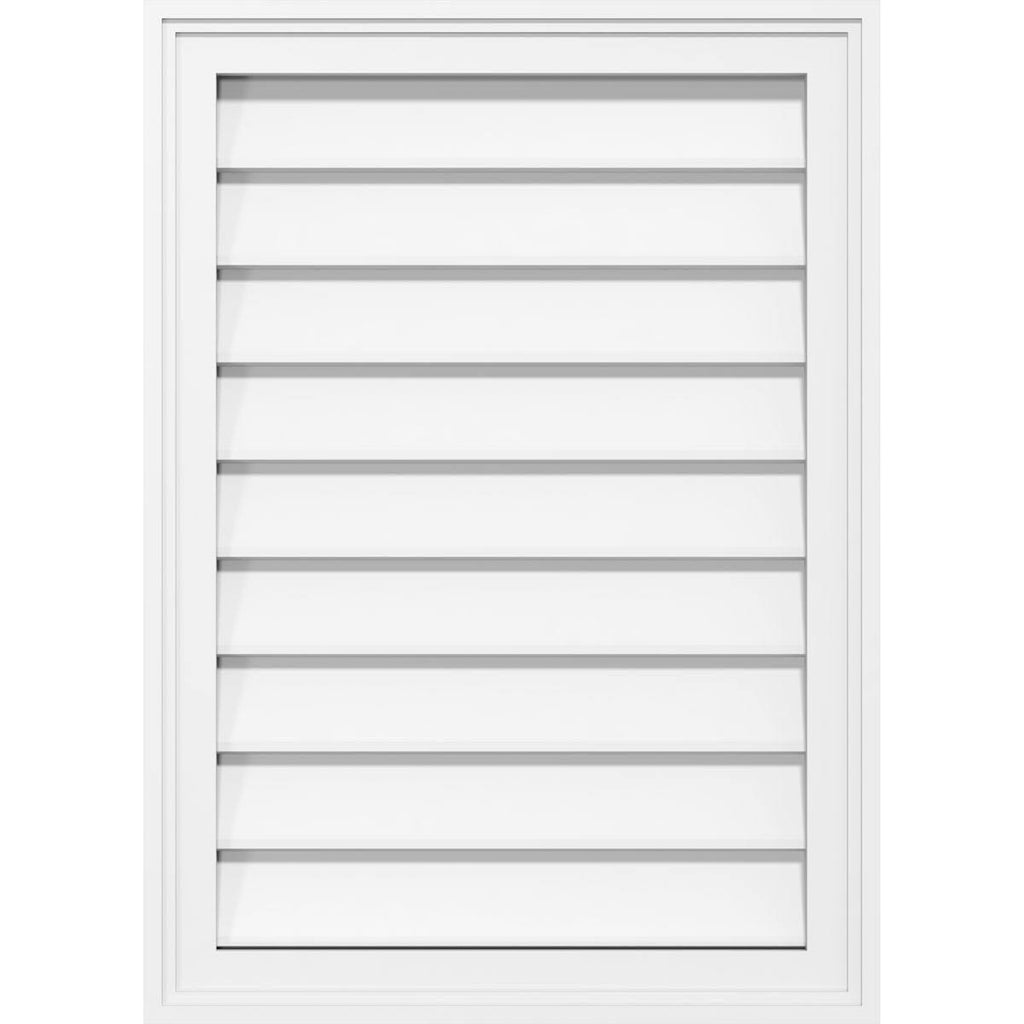 24x22W x 30x22H PVC Gable Vent with Brickm C226