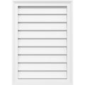 24x22W x 30x22H PVC Gable Vent with Brickm C226