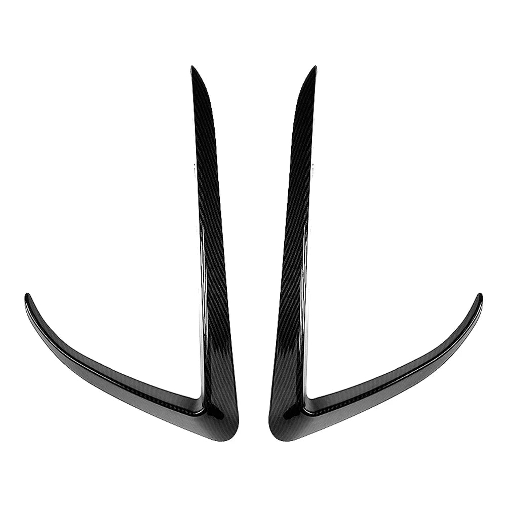 Carbon Fiber Front Fog Light Eyebrow Cover Trim Kit Q975