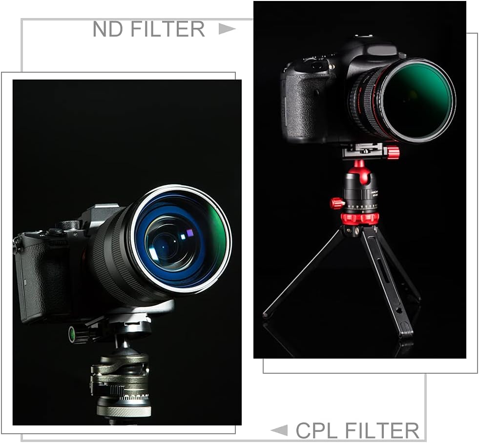 37mm ND8 ND64 CPL Circular Polarizer Filter Kit with Multi-Layer Coatings Pack of 2 X805901