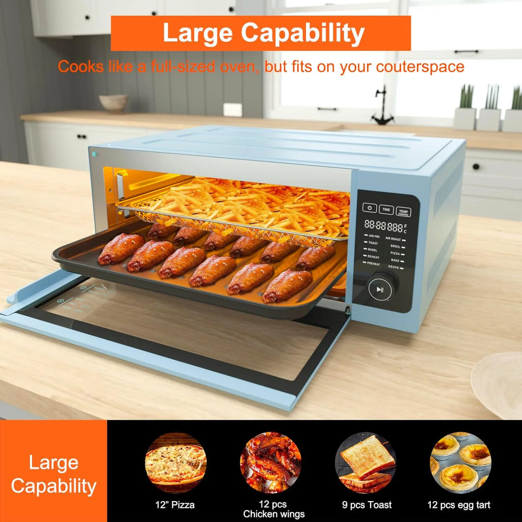 10-in-1 Countertop Convection Toaster Oven Air Fryer Combo, 1800W J678