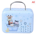 Metal Mini Suitcase Dollhouse Decoration Q5451