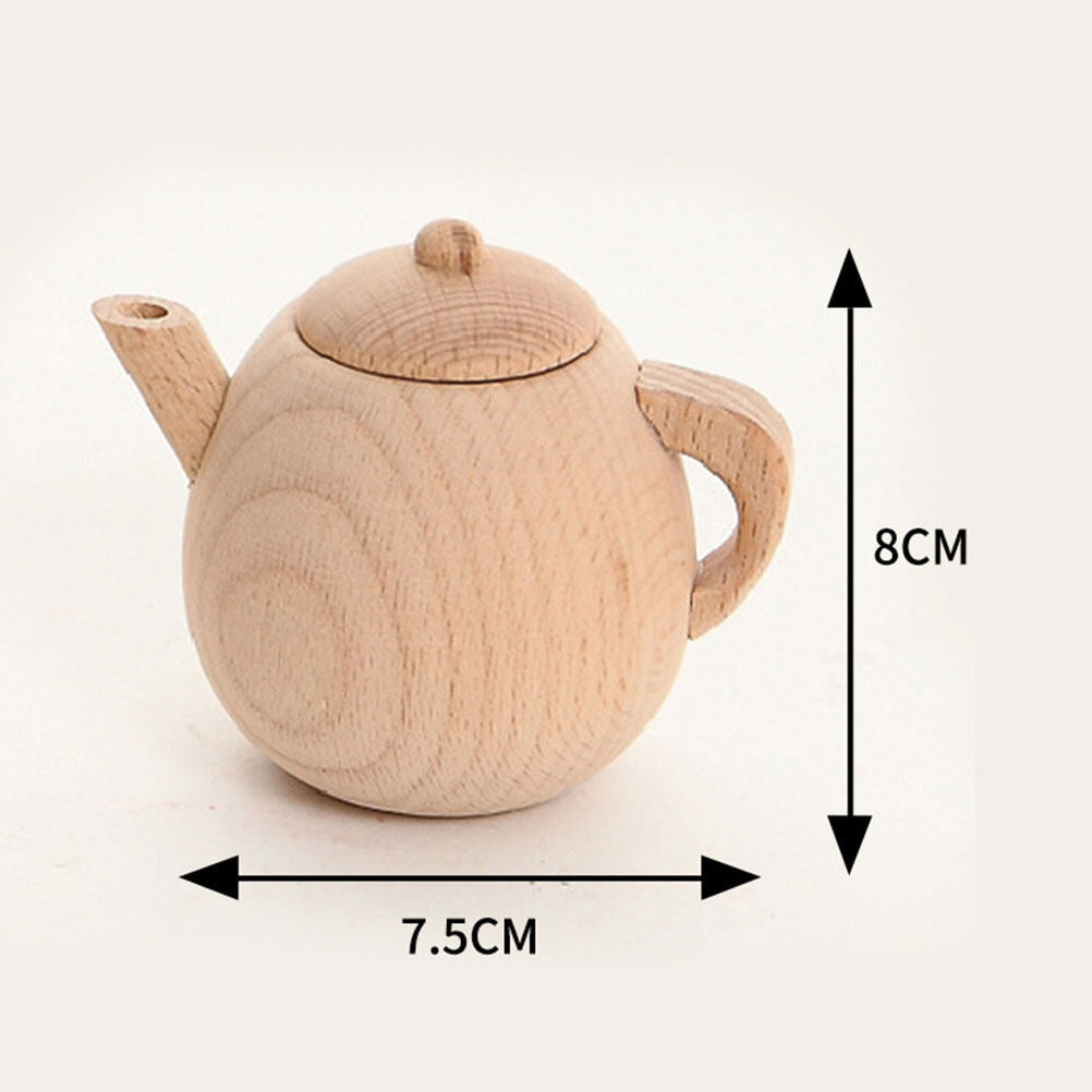 Solid Wood Tea Pot Toy G968464