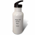 Funny Happy 53 Birthday Or Anniversary 21 oz Sports Water Bottle I19504