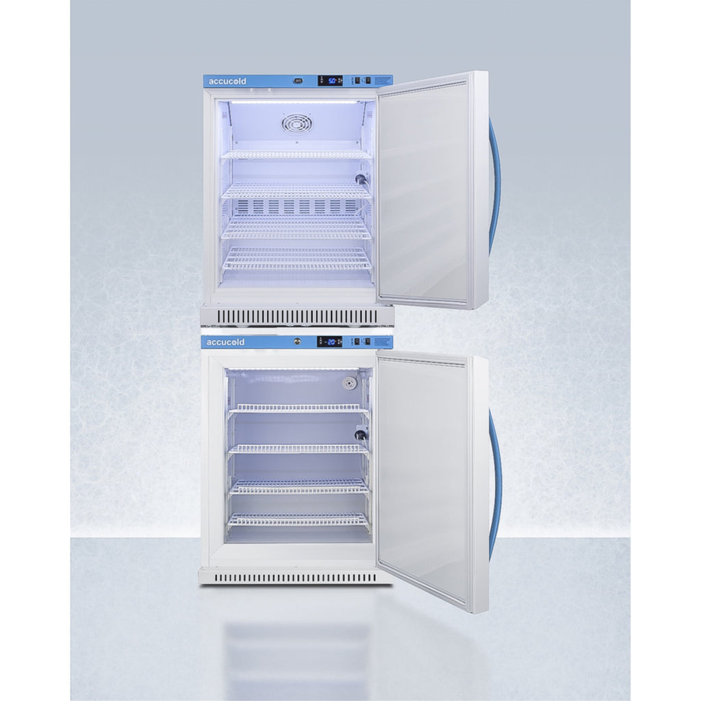 Pharma-Vac stacked vaccine refrigerator/freezer combination C6009