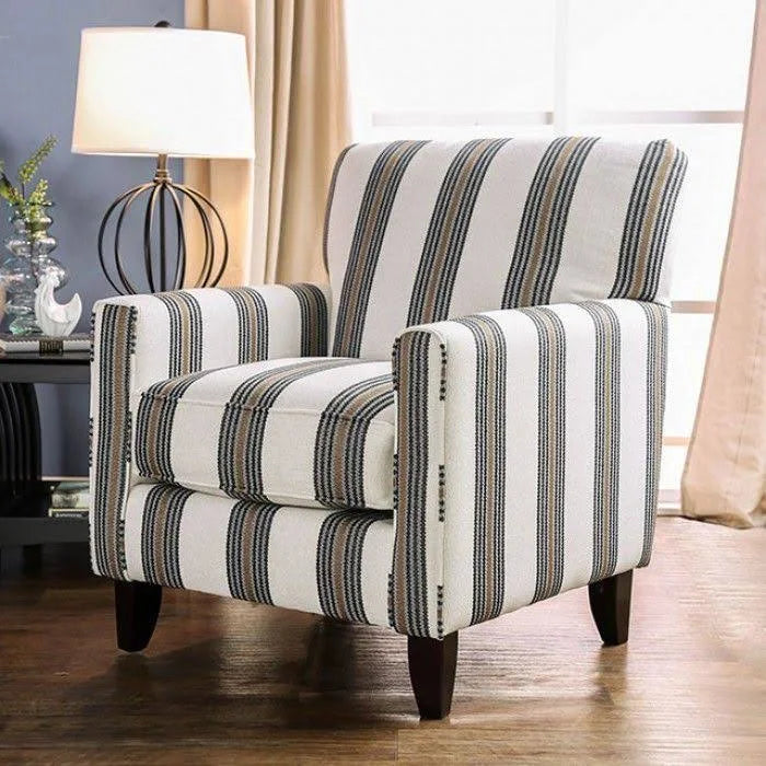 Beige Stripe Chair Z661