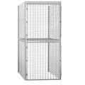 Bulk Storage Locker Double Tier 48 Inches Wide 60 Inches Deep V7899