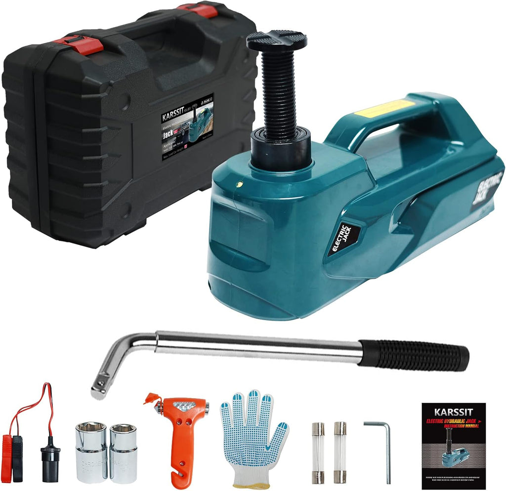5 ton Electric Car Jack Kit with Impact Wrench 12V Hydraulic T699489