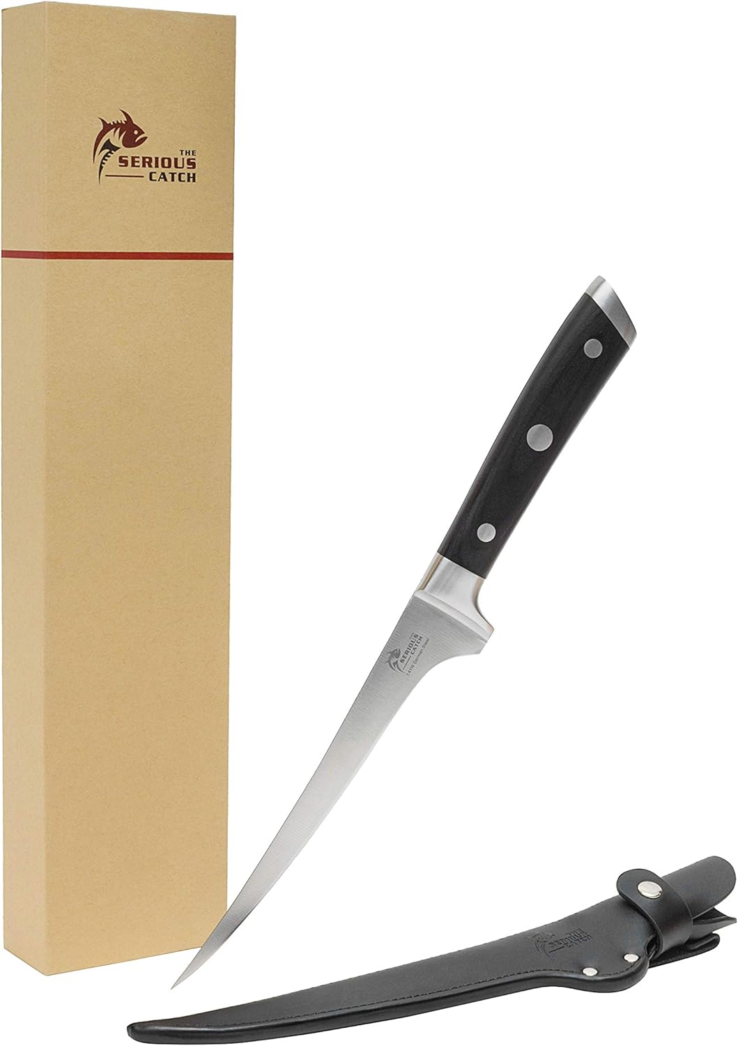 7-In Fish Fillet Knife with Leather Sheath U679679