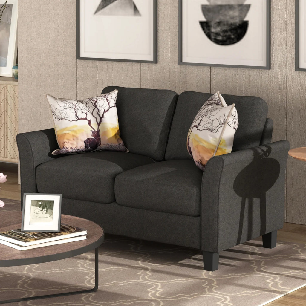 Black Double Seat Sofa Chair G2953