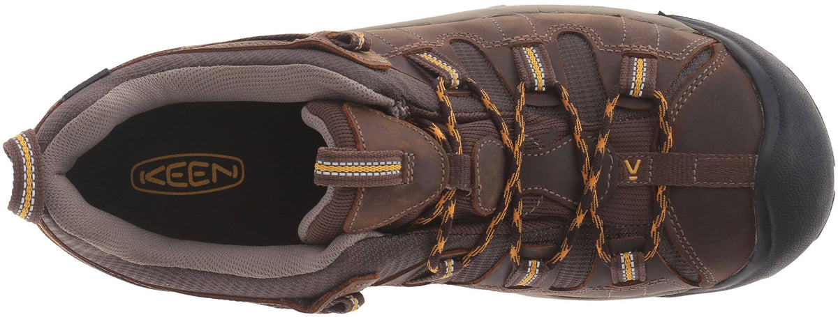 Waterproof Wide Cascade Brown/Golden Yellow Hiking Shoes E92402
