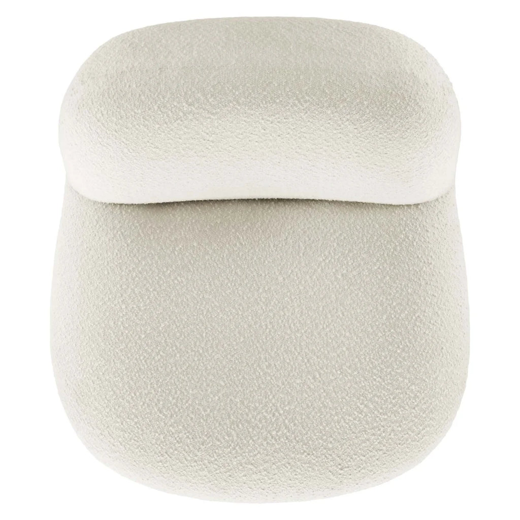 Black Ivory Upholstered Swivel Chair Z402