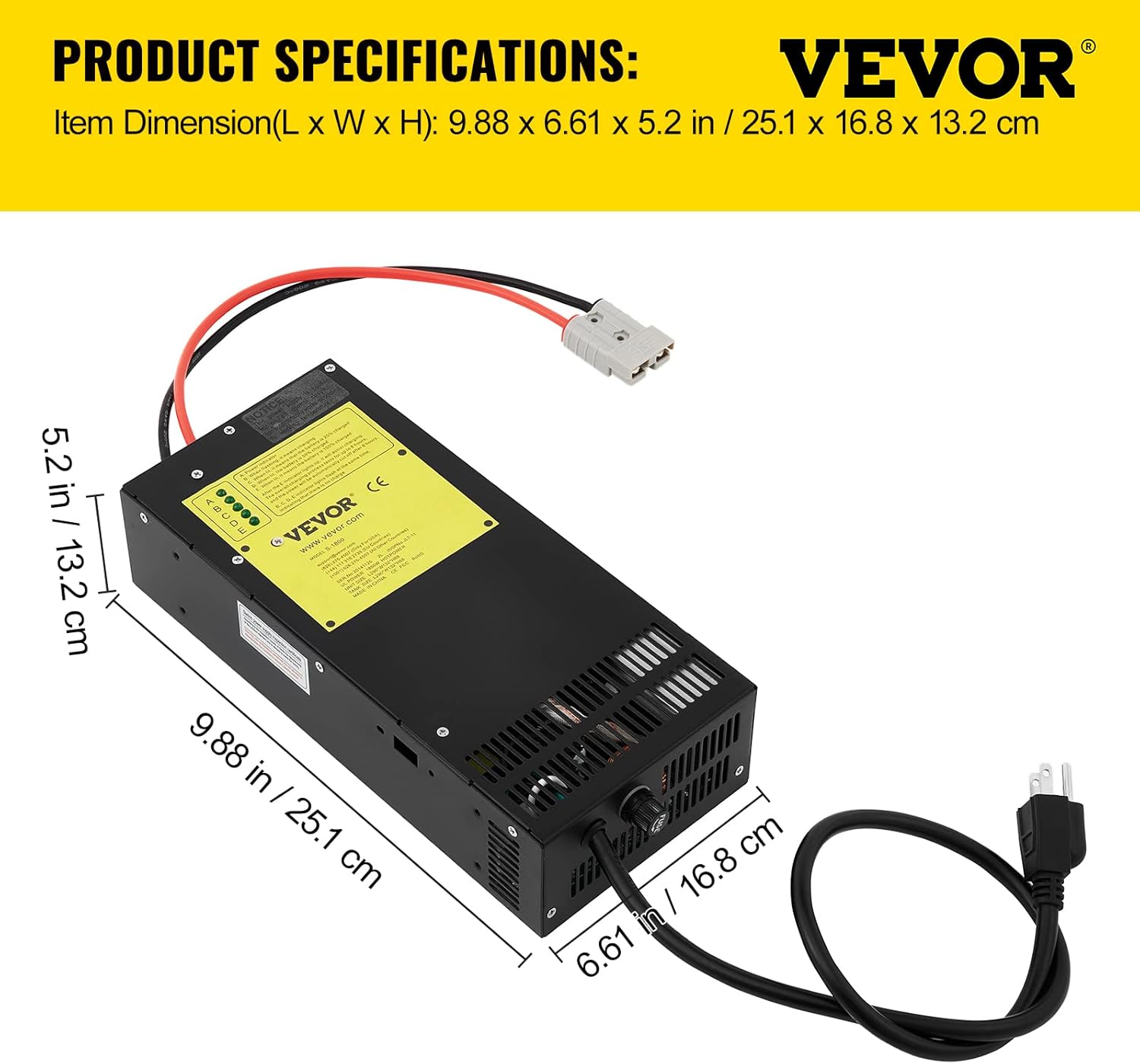 RV Power Converter Charger 110 Volt AC to 12 Volt DC 1500W N432556