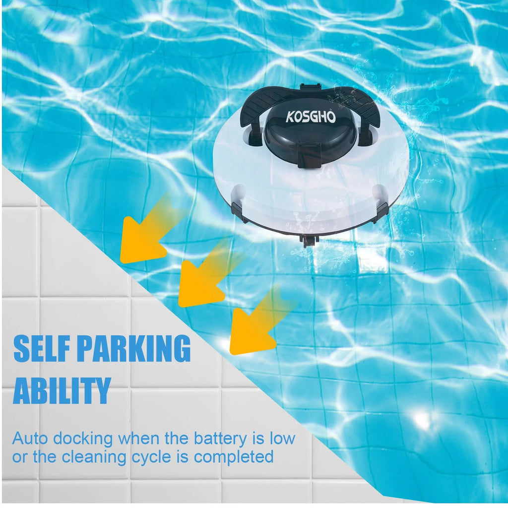 Cordless Robotic Pool Cleaner with Dual-Motor Z7874