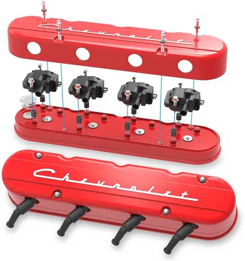 2-Piece Valve Cover Gloss Red Q3997
