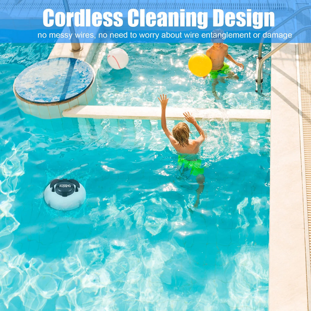 Cordless Robotic Pool Cleaner with Dual-Motor Z7874