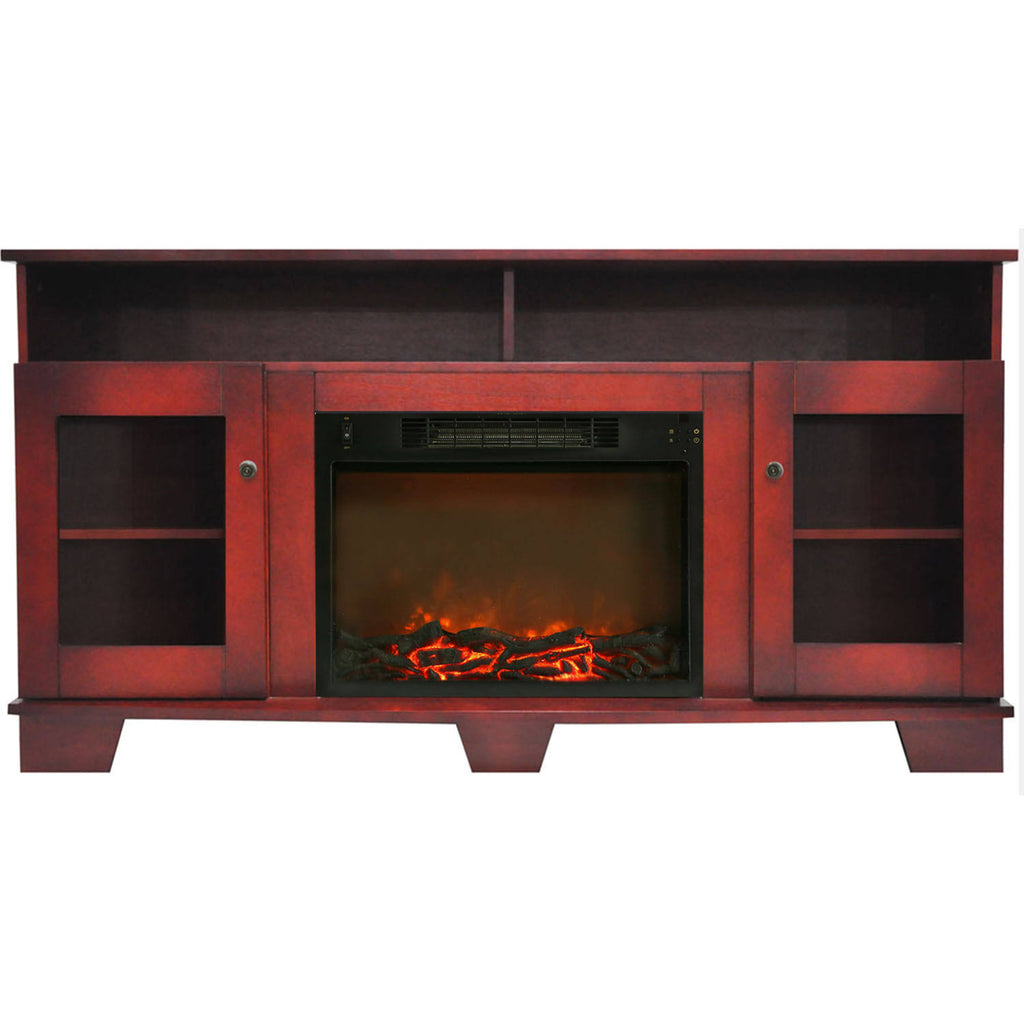 Cherry Fireplace Mantel with Electronic Insert K315
