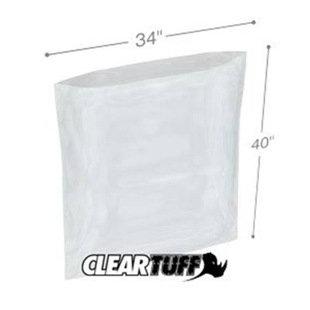 Clear Poly Bags 34 x 40 in. 0.002 Gauge Case of 100 B500252