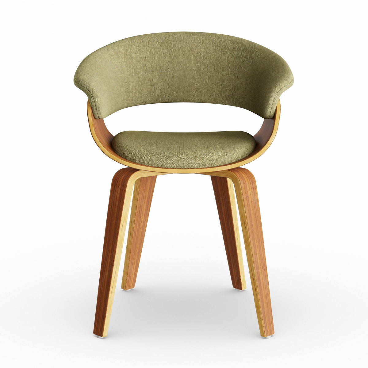 Cream Fabric Zebra Wood Dining Accent Chair S3099