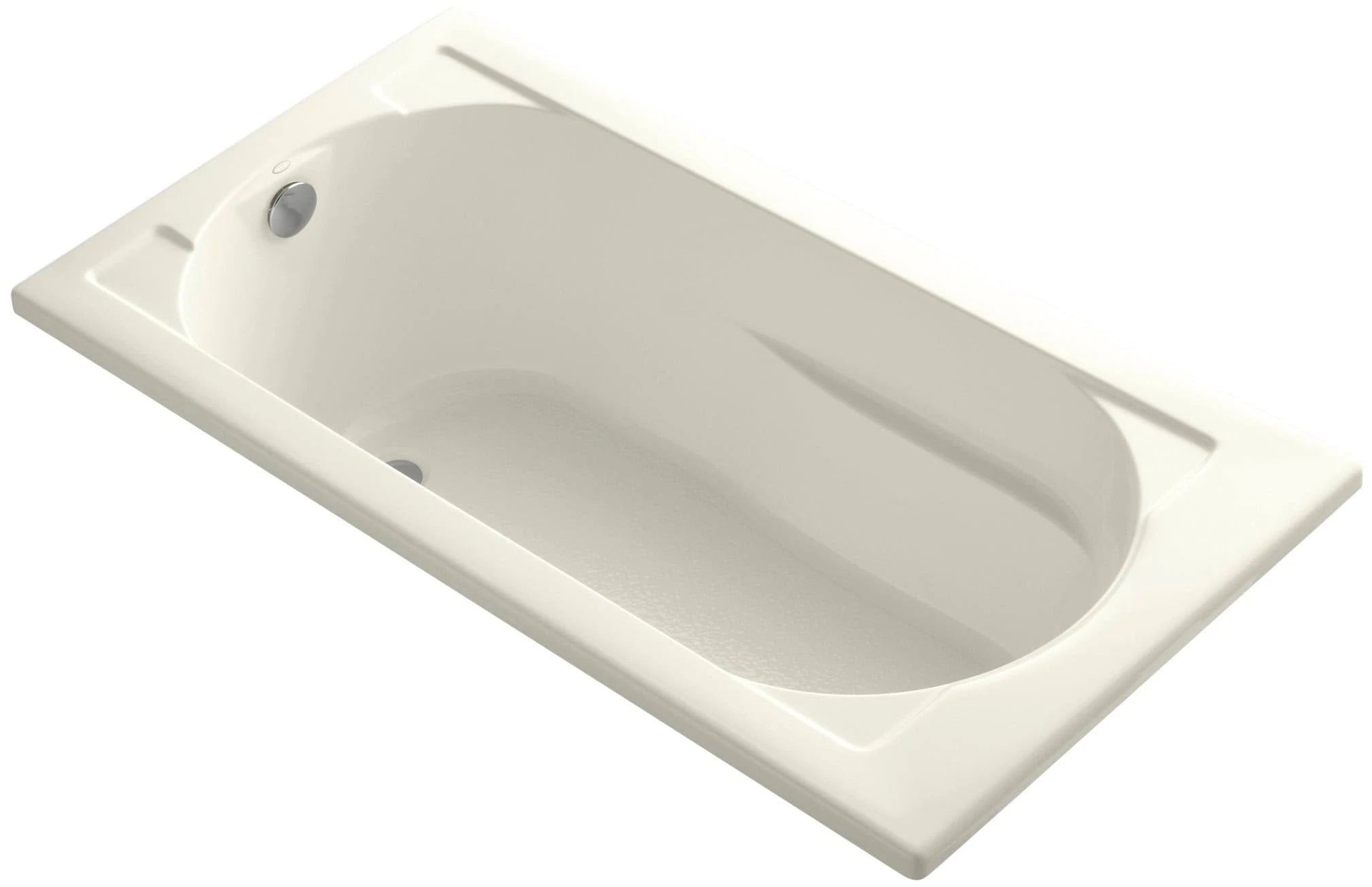 60 In. x 32 In. Drop-In Bath with Reversible Drain I118