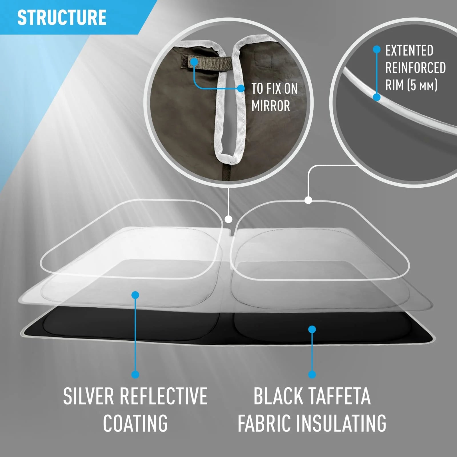 Windshield Sun Shade for BMW X3 2018-2024 W126290
