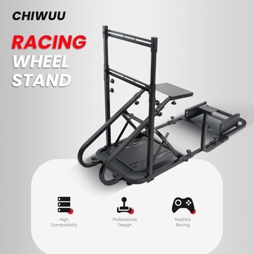 Racing Simulator Cockpit with Monitor Mount and Bucket Seat L9290