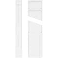 12x22W x 96x22H x 2x22P Smooth PVC Pilaster with Decorative Capital & Base (Pair) B652