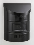 Large Satin Black Stainless Steel Wall Mounted Mailbox H455517