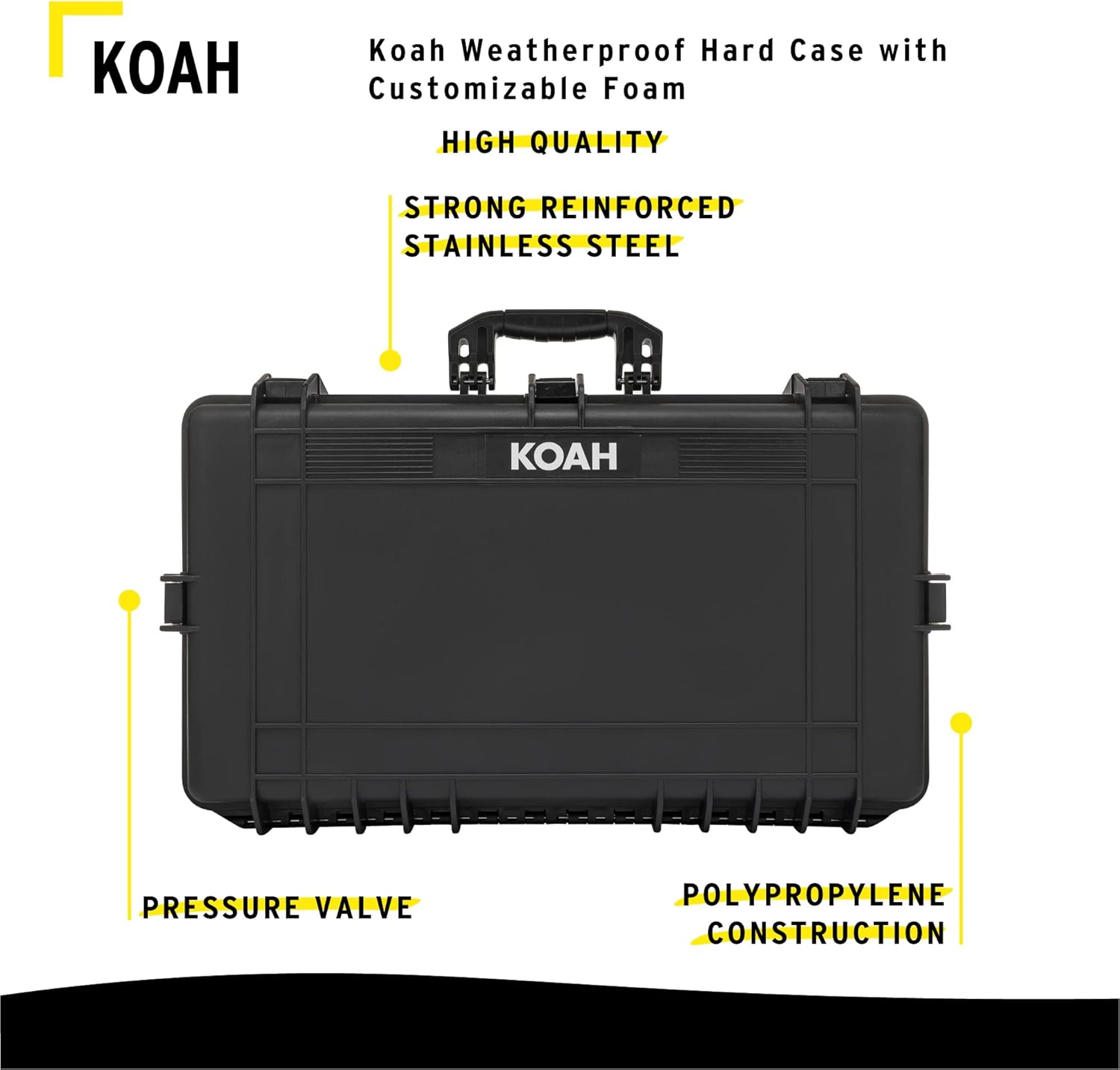 Weatherproof Hard Case with Customizable Foam G82388