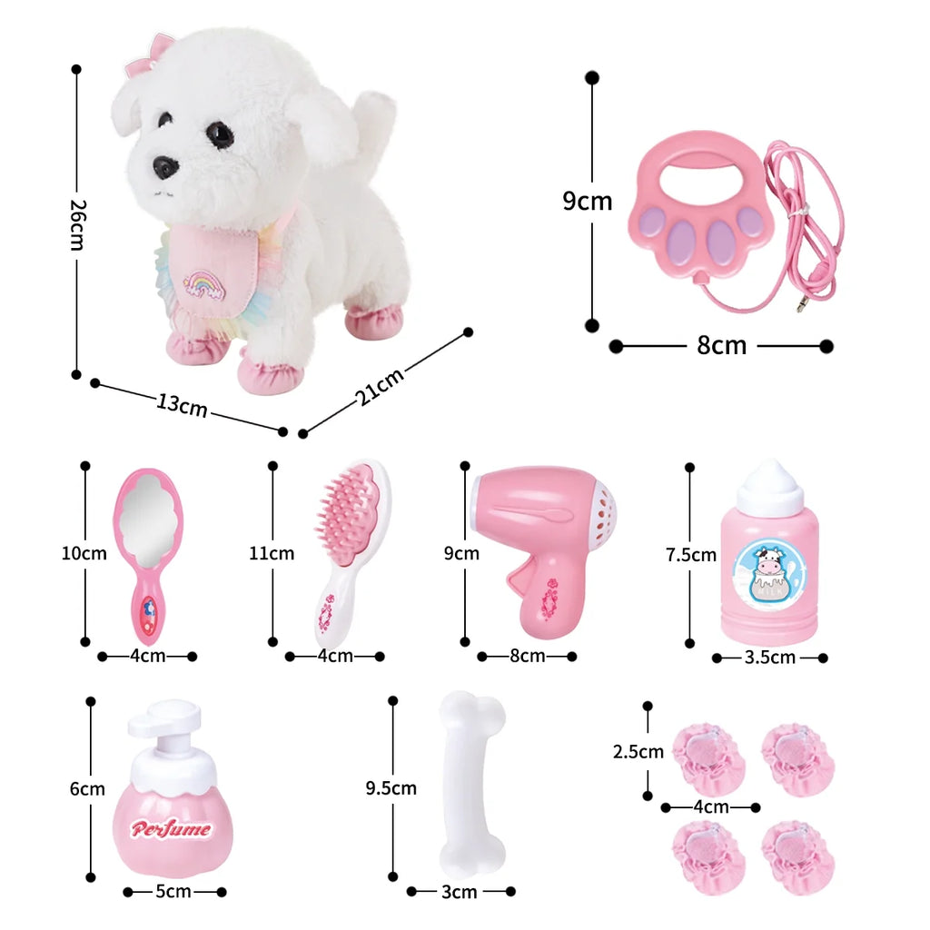Interactive Plush Pet Dog with Remote Control Leash V2784