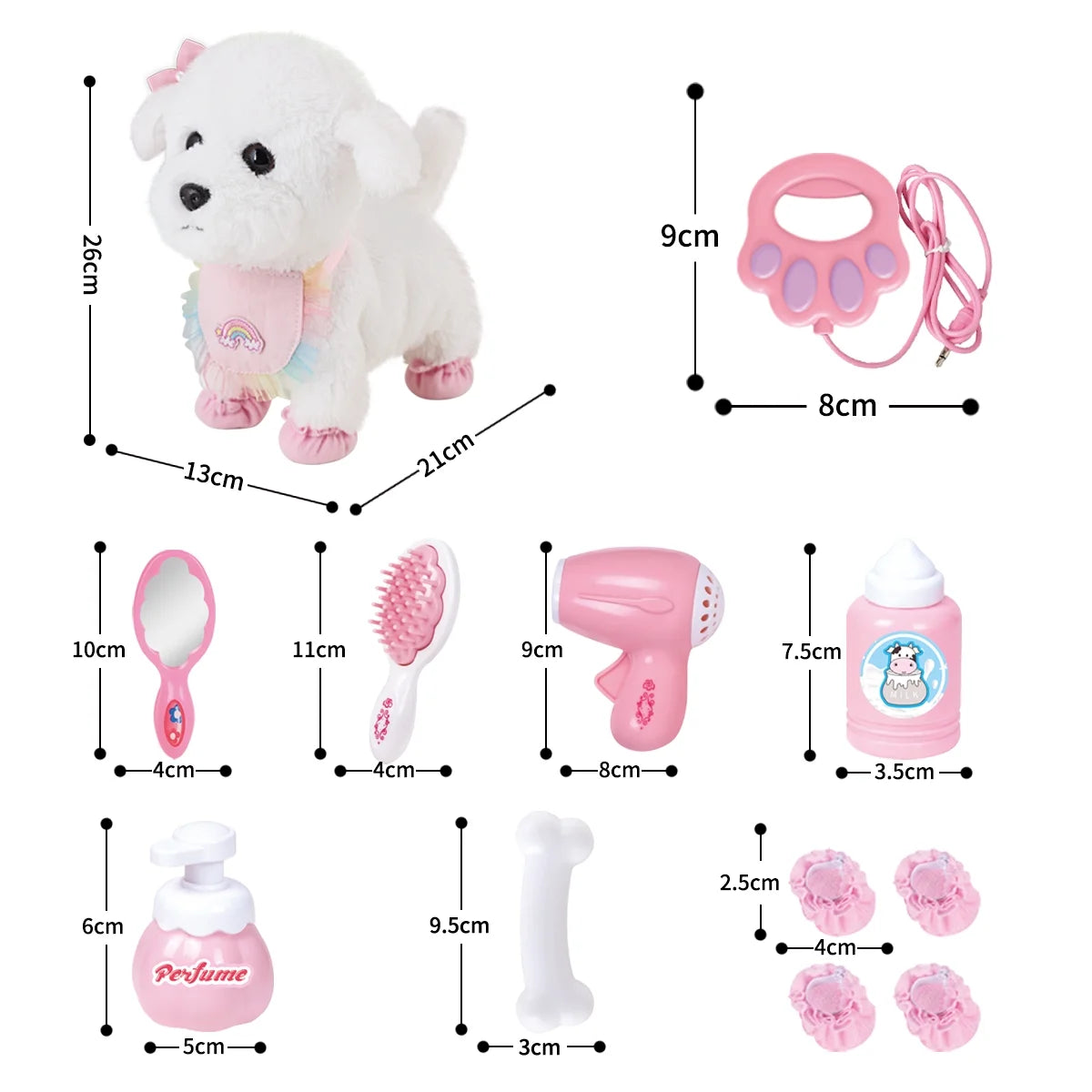 Interactive Plush Pet Dog with Remote Control Leash V2784
