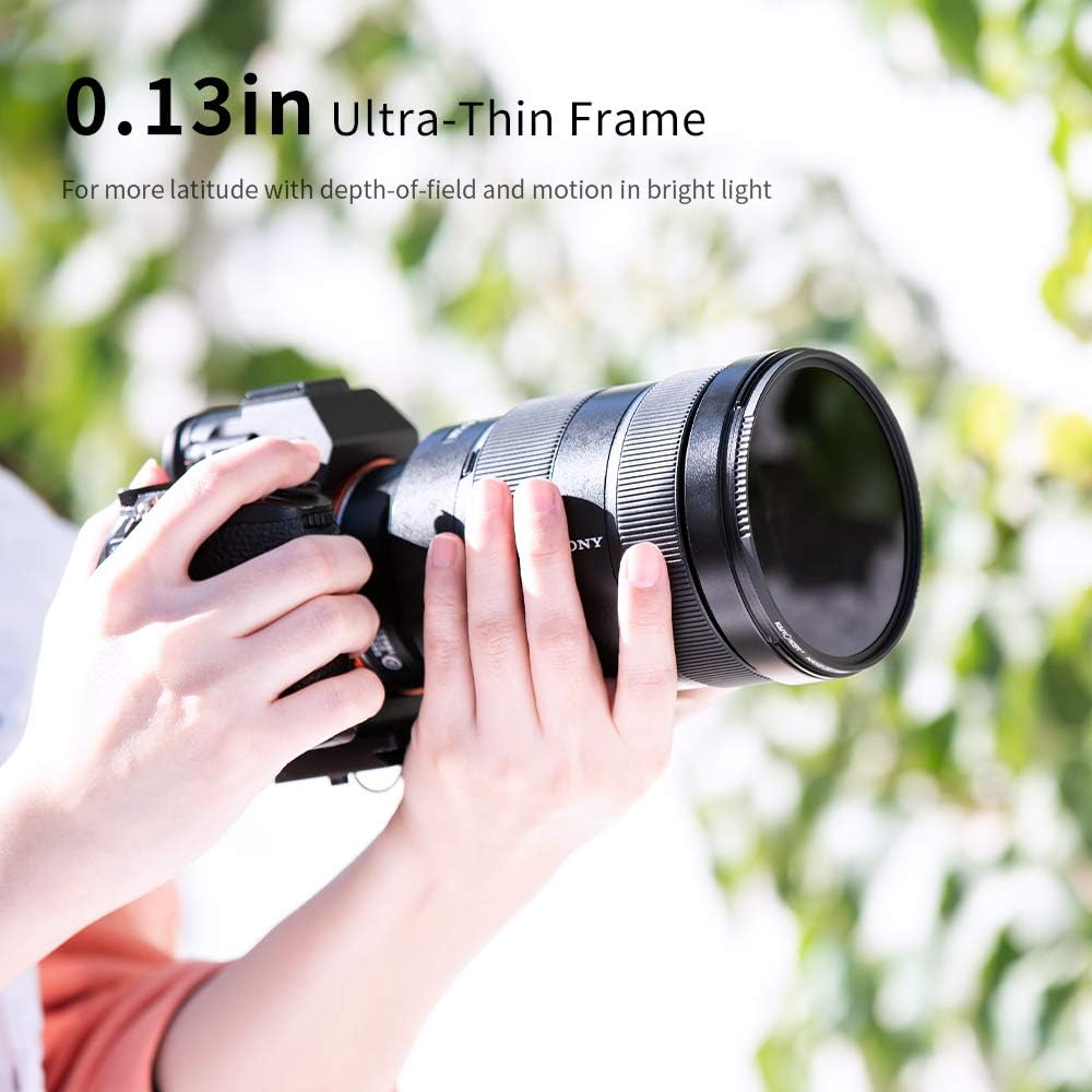 49mm Fixed ND Lens Filter Kit, Neutral Density ND4 ND8 ND64 ND1000 Filter Set with 4-Filter Pouch T735190