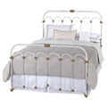 Vintage White Iron Bed - Twin Q4388