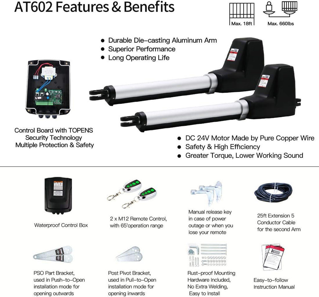 Dual Swing Gate Opener Kit W85100