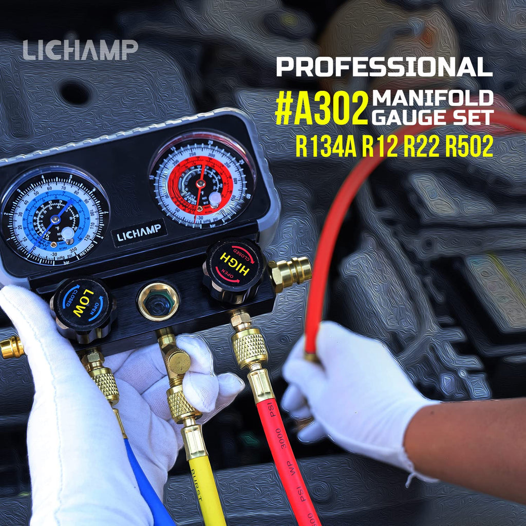 R134A AC Manifold Gauge Set, Pack of 2 Q247