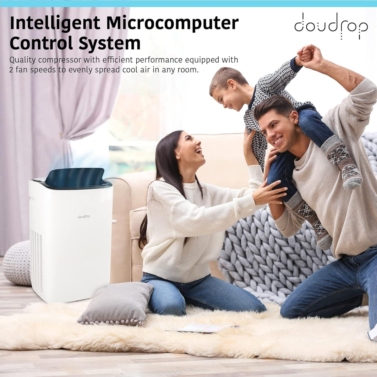 12000 BTU Portable Air Conditioner with Activated Carbon Filter and Remote Control C900001