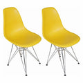 Yellow Side Chair Set of 2 X279