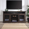 TV Stand with Open Storage Shelves and Cabinets O431056