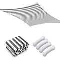 Gray White 20ft Sun Shade Canopy V35992
